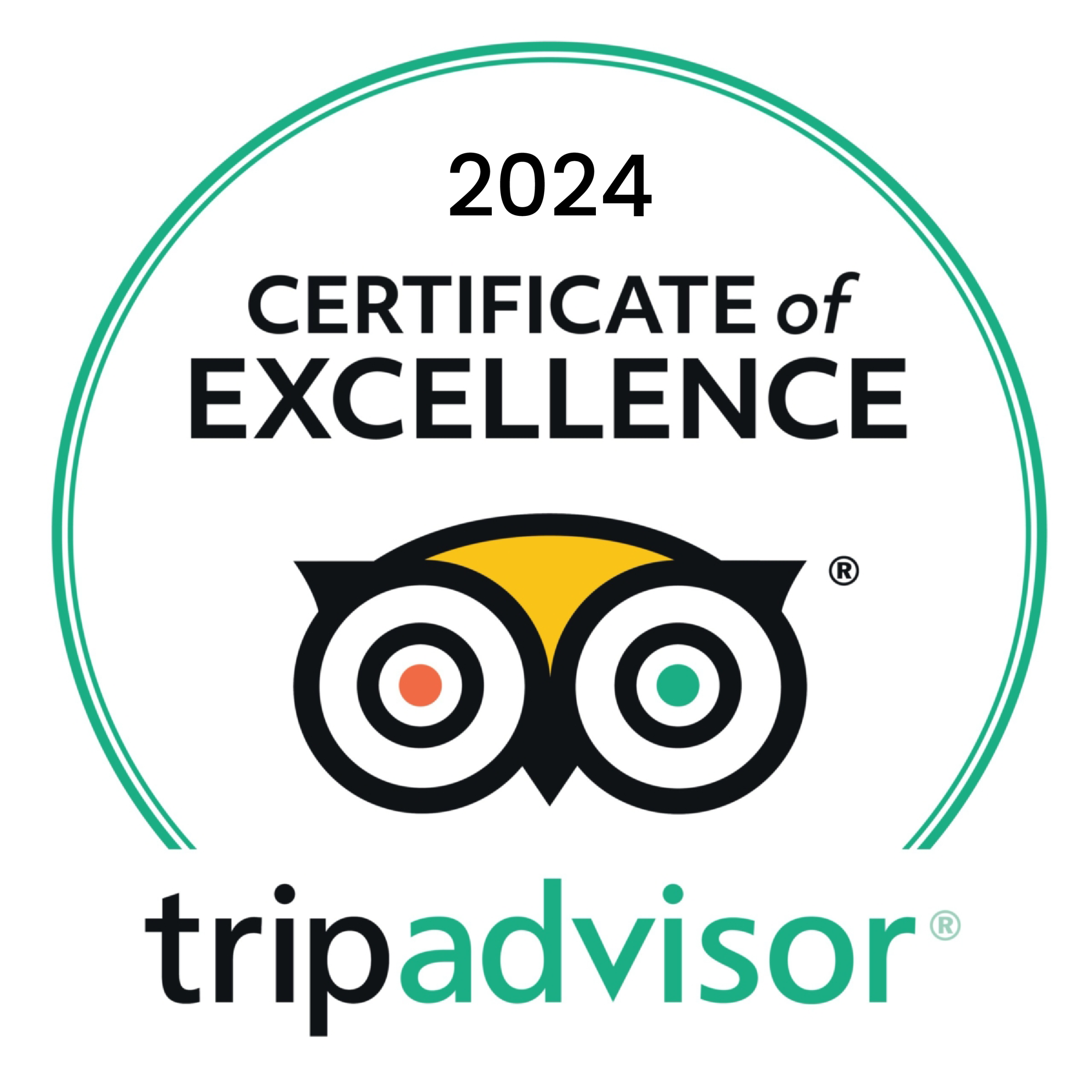TripAdvisor Certificate of Excellence 2024